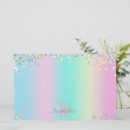 Search for rainbow stationery paper Sparkle