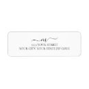 Search for classic monogram return address labels Script