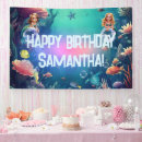 Search for mermaid birthday banners Pink