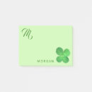 Search for clover leaf post it notes St patricks day