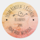 Search for blueberry jam stickers Made with love