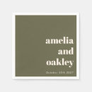 Recherche de vert olive serviettes Typographie