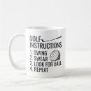 Search for instruct mugs Golfer