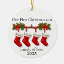 Search for four ornaments Family photo