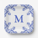 Search for blue paper plates Chinoiserie