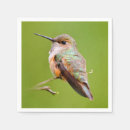 Search for hummingbird napkins Red
