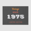 Search for 50th birthday tissue paper Vintage