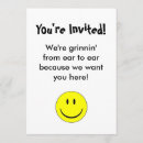Recherche de visage heureux invitations Sourire