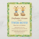 Recherche de twin baby shower garçon invitations Mignon