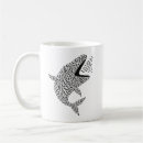 Search for shark mugs Black and white