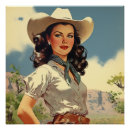 Recherche de vintage cowgirl posters Décoration occidentale