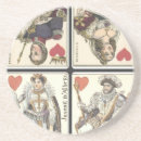 Search for playing cards coasters Hearts