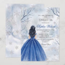 Search for winter wonderland sweet 16 invitations Silver