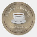 Recherche de thé de bébé autocollants Café