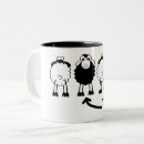 Search for black and white sheep mugs Fun