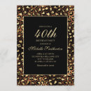 Search for black and gold 40th birthday invitations Chic