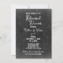 Search for chalkboard rehearsal dinner invitations Black and white