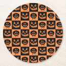 Recherche de citrouille dessous de verres Orange et noir