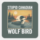 Search for wolf square stickers Funny