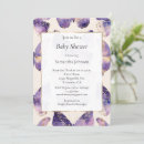 Search for purple and gold butterfly baby shower invitations Lavender