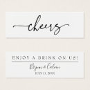 Search for reception drink tickets weddings Free beverage ticket