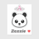Recherche de visage de panda autocollants Drôle