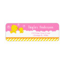 Search for bath return address labels Rubber ducky