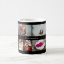 Search for 5 photo collage mugs Black and white