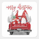 Search for vintage pickup truck stickers Merry christmas