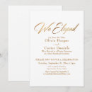 Recherche de eloped wedding invitations Typographie