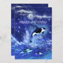 Search for orca killer whale cards Blue