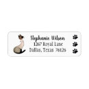 Search for animal paw print return address labels Cats