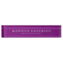 Search for purple name plates Corporate