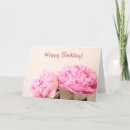 Search for pink peony birthday cards Girly