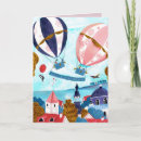 Search for hot air balloon birthday cards Girly