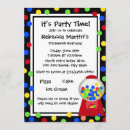 Search for bubble gum birthday invitations Party