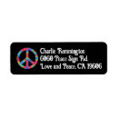 Search for 1960s return address labels Hippie