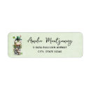 Search for cute shamrock return address labels St patrick's day