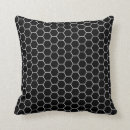Recherche de hexagones coussins Noir et blanc