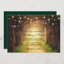 Search for enchanted forest wedding invitations String lights