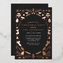 Recherche de rose gold christmas invitations Élégant