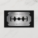 Search for razor blade business cards Hairstylist