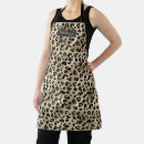 Search for black leopard print aprons Cheetah