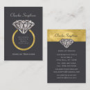 Search for diamond ring business cards Gemstone