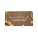 Search for sunflower address labels weddings Flowers