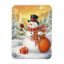 Recherche de bonhommes neige magnets Forêt