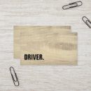 Recherche de taxi driver business cards Moderne