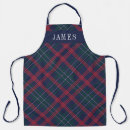 Search for holiday aprons tartan