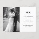 Search for chic wedding postcards Initials or monogram