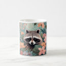 Search for cute raccoon mugs Illustration